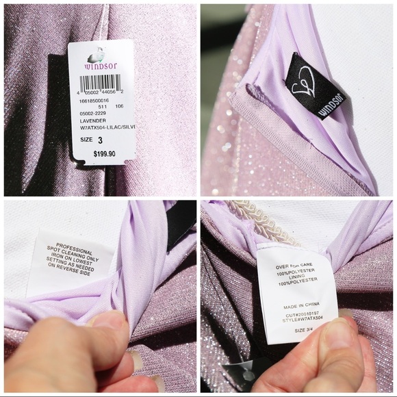 Evening Gown – Windsor – Purple A‑Line Strapless Sweetheart Prom & Wedding Maxi - Picture 16 of 17